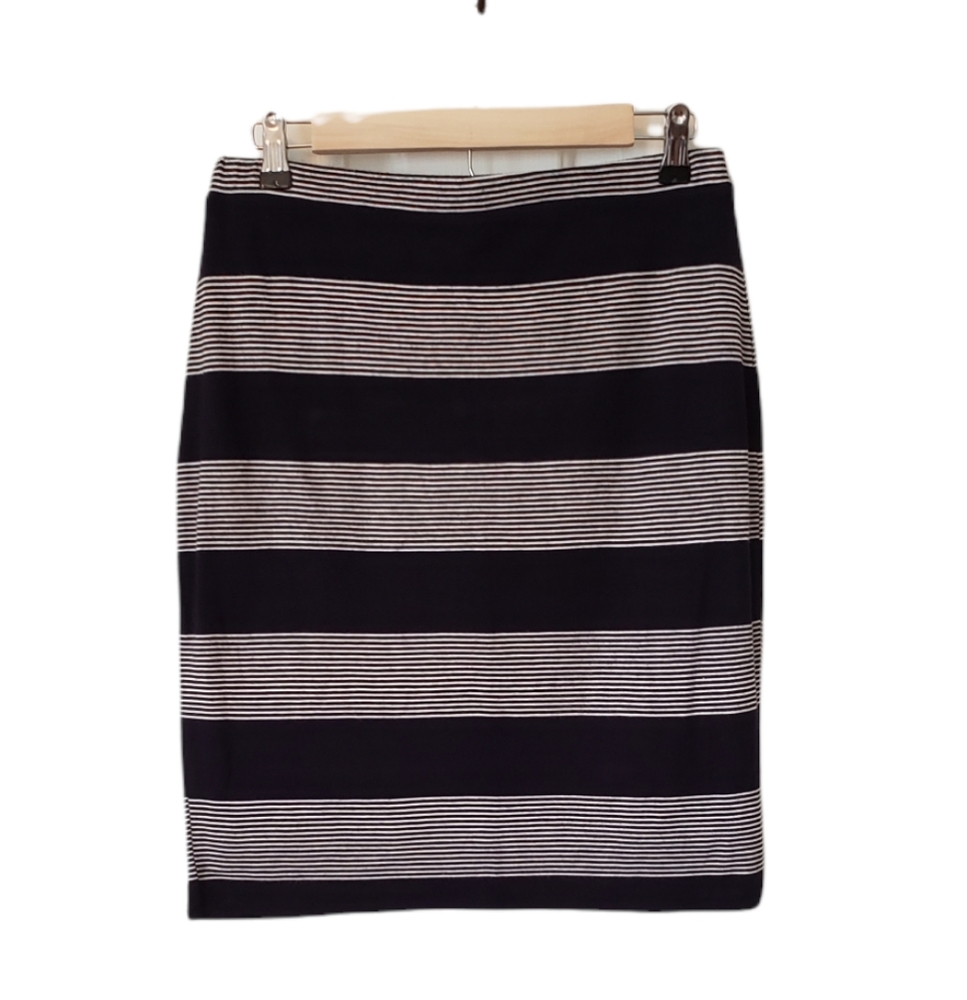 Max Studio Striped Jersey Skirt - S